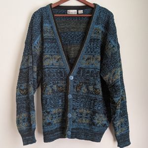 Vintage Grandpa Cardigan Sweater size large